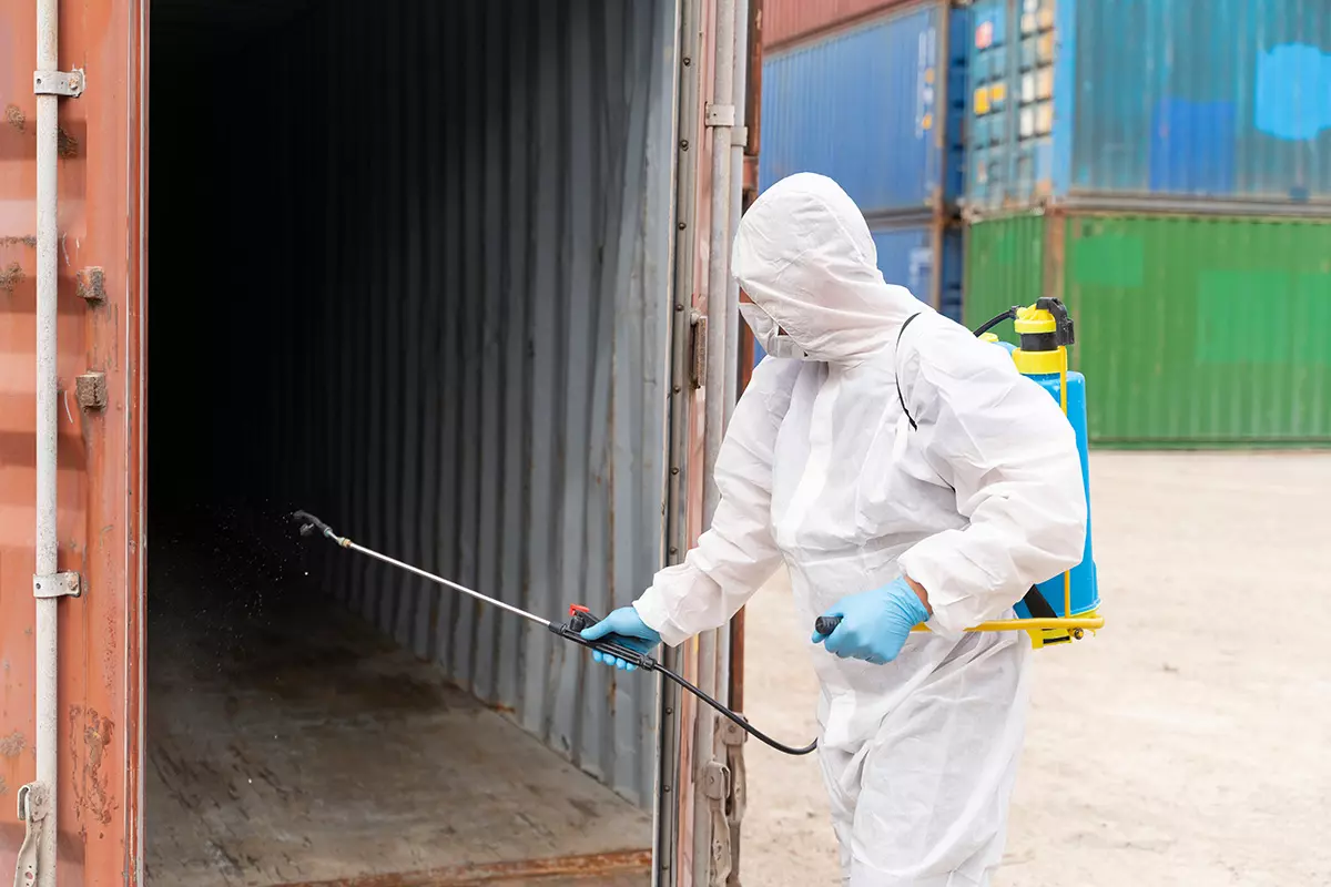 Warehouse pest control AMC in Noida – scheduled inspection, numbered monitoring stations and audit documentation by Orient Pest Control